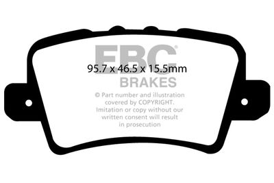 DP1902 EBC Brakes Комплект тормозных колодок, дисковый тормоз