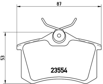 P85020 BREMBO Комплект тормозных колодок, дисковый тормоз