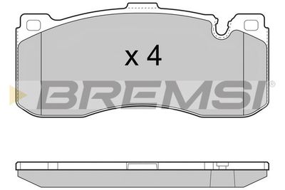 BP3472 BREMSI Комплект тормозных колодок, дисковый тормоз