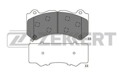 BS1580 ZEKKERT Комплект тормозных колодок, дисковый тормоз