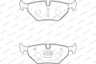 WBP21934B WAGNER Комплект тормозных колодок, дисковый тормоз