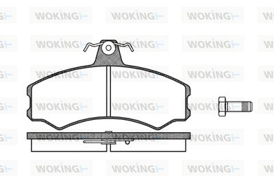 P043310 WOKING Комплект тормозных колодок, дисковый тормоз