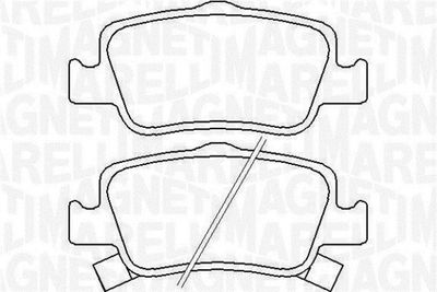 363916060666 MAGNETI MARELLI Комплект тормозных колодок, дисковый тормоз