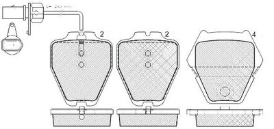 FP0912E FIT Комплект тормозных колодок, дисковый тормоз