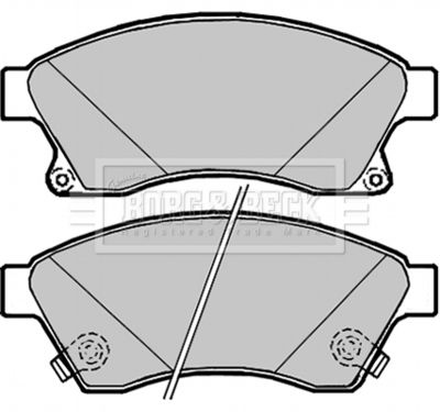 BBP2090 BORG & BECK Комплект тормозных колодок, дисковый тормоз