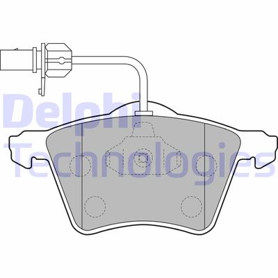 LP1529 DELPHI Комплект тормозных колодок, дисковый тормоз