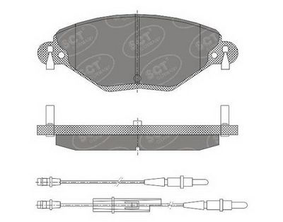 SP421PR SCT - MANNOL Комплект тормозных колодок, дисковый тормоз