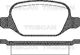 811015021 TRISCAN Комплект тормозных колодок, дисковый тормоз