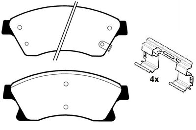 RA09690K1 RAICAM Комплект тормозных колодок, дисковый тормоз