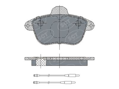 SP295PR SCT - MANNOL Комплект тормозных колодок, дисковый тормоз