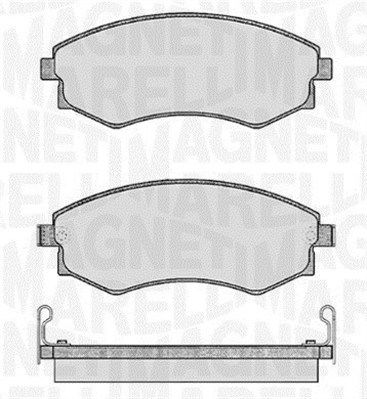 363916060467 MAGNETI MARELLI Комплект тормозных колодок, дисковый тормоз