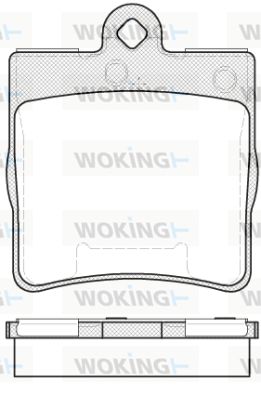 P778310 WOKING Комплект тормозных колодок, дисковый тормоз