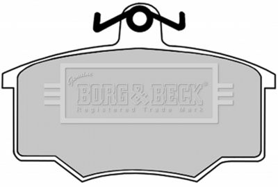 BBP1049 BORG & BECK Комплект тормозных колодок, дисковый тормоз