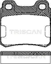 811065001 TRISCAN Комплект тормозных колодок, дисковый тормоз