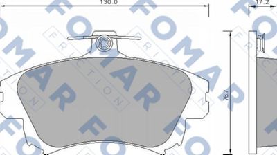 FO677481 FOMAR Friction Комплект тормозных колодок, дисковый тормоз