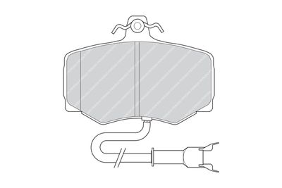 FDB806 FERODO Комплект тормозных колодок, дисковый тормоз