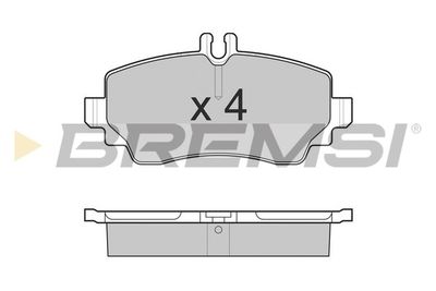 BP3015 BREMSI Комплект тормозных колодок, дисковый тормоз