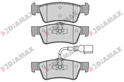 N09047 DIAMAX Комплект тормозных колодок, дисковый тормоз