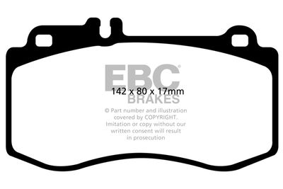 DP41857R EBC Brakes Комплект тормозных колодок, дисковый тормоз