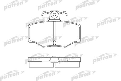 PBP707 PATRON Комплект тормозных колодок, дисковый тормоз