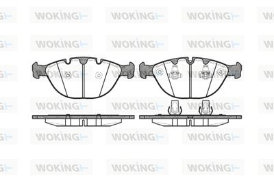 P858300 WOKING Комплект тормозных колодок, дисковый тормоз