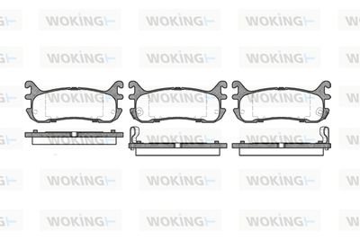 P579302 WOKING Комплект тормозных колодок, дисковый тормоз