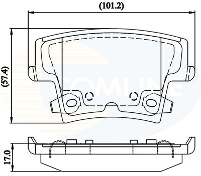 CBP32216 COMLINE Комплект тормозных колодок, дисковый тормоз