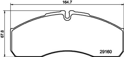 8DB355005401 HELLA Комплект тормозных колодок, дисковый тормоз