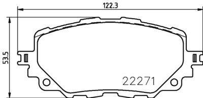 8DB355037601 HELLA PAGID Комплект тормозных колодок, дисковый тормоз