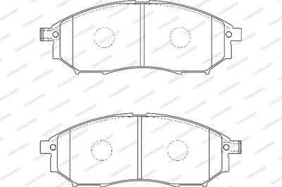 WBP23698A WAGNER Комплект тормозных колодок, дисковый тормоз