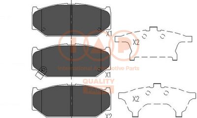 70416067 IAP QUALITY PARTS Комплект тормозных колодок, дисковый тормоз