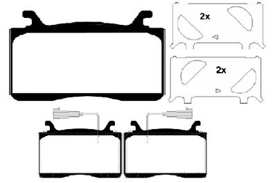 RA11690 RAICAM Комплект тормозных колодок, дисковый тормоз