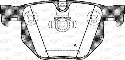 BPA038160 OPEN PARTS Комплект тормозных колодок, дисковый тормоз