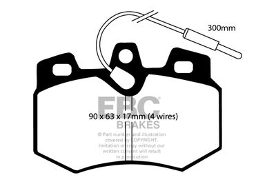 DP5754 EBC Brakes Комплект тормозных колодок, дисковый тормоз