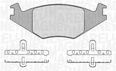 363916060395 MAGNETI MARELLI Комплект тормозных колодок, дисковый тормоз