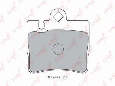 BD5334 LYNXauto Комплект тормозных колодок, дисковый тормоз