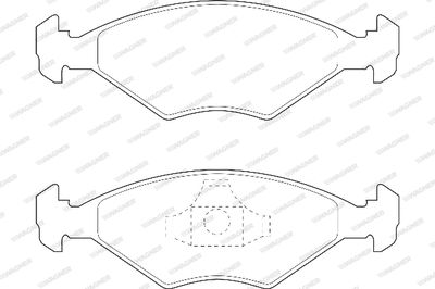 WBP21962A WAGNER Комплект тормозных колодок, дисковый тормоз