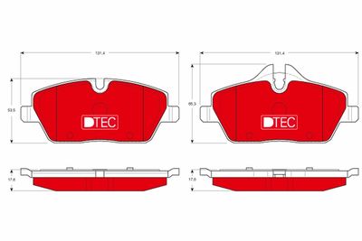 GDB1611DTE TRW Комплект тормозных колодок, дисковый тормоз