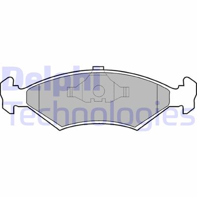 LP204 DELPHI Комплект тормозных колодок, дисковый тормоз