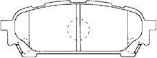 F2N016 AISIN Комплект тормозных колодок, дисковый тормоз