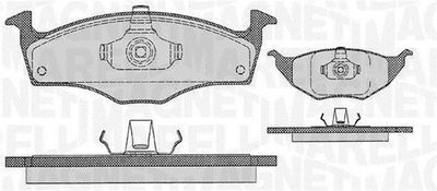 363916060411 MAGNETI MARELLI Комплект тормозных колодок, дисковый тормоз