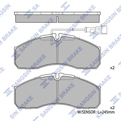 SP4416A Hi-Q Комплект тормозных колодок, дисковый тормоз