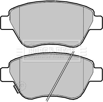 BBP2388 BORG & BECK Комплект тормозных колодок, дисковый тормоз