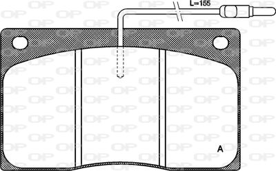 BPA004402 OPEN PARTS Комплект тормозных колодок, дисковый тормоз