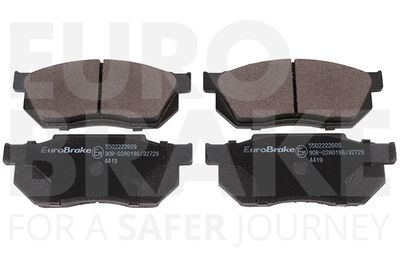 5502222609 EUROBRAKE Комплект тормозных колодок, дисковый тормоз