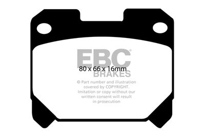 DP41005R EBC Brakes Комплект тормозных колодок, дисковый тормоз