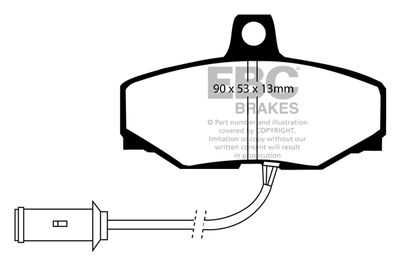 DP3757C EBC Brakes Комплект тормозных колодок, дисковый тормоз