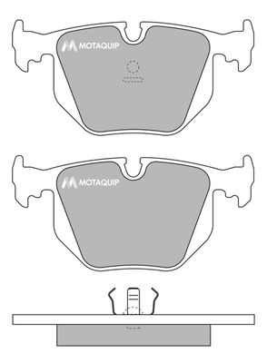 LVXL777 MOTAQUIP Комплект тормозных колодок, дисковый тормоз