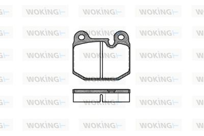 P114310 WOKING Комплект тормозных колодок, дисковый тормоз