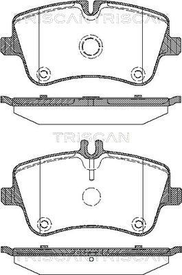 811023026 TRISCAN Комплект тормозных колодок, дисковый тормоз